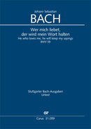 Wer mich liebet, der wird mein Wort halten, BWV 59 (Score)