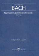 Nun komm, der Heiden Heiland, BWV 62 [study score]