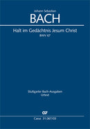 Halt im Gedächtnis Jesum Christ, BWV 67（ヴォーカル・スコア）