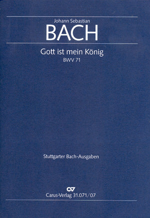 Gott ist mein König, BWV 71 [study score]