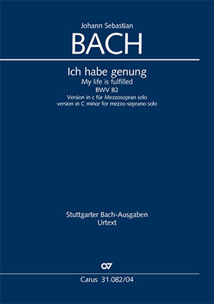 Ich habe genung, BWV 82 (C minor) [for mezzo-soprano solo]