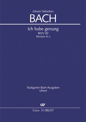 Ich habe genung, BWV 82 (C minor) [study score]