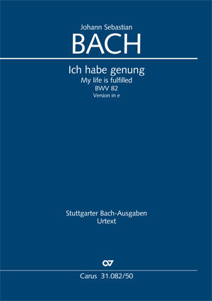 Ich habe genung, BWV 82 (E minor) [score]