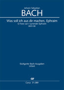 Was soll ich aus dir machen, Ephraim, BWV 89 (Score)