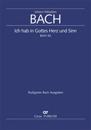 Ich hab in Gottes Herz und Sinn, BWV 92（ヴォーカル・スコア）