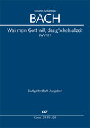 Was mein Gott will, das g'scheh allzeit, BWV 111（ヴォーカル・スコア）