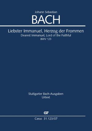Liebster Immanuel, Herzog der Frommen, BWV 123 [study score]