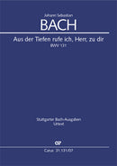 Aus der Tiefen rufe ich, Herr, zu dir, BWV 131 (G minor版） [study score]