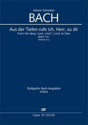 Aus der Tiefen rufe ich, Herr, zu dir, BWV 131 (A minor版） [ヴォーカル・スコア]