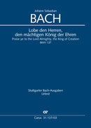 Lobe den Herren, den mächtigen König der Ehren, BWV 137（ヴォーカル・スコア）