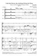 Lobe den Herren, den mächtigen König der Ehren, BWV 137（合唱楽譜）