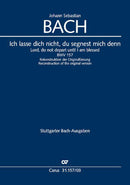Ich lasse dich nicht, du segnest mich denn, BWV 157（ヴォーカル・スコア）