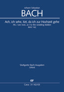 Ach, ich sehe, itzt, da ich zur Hochzeit gehe, BWV 162（ヴォーカル・スコア）