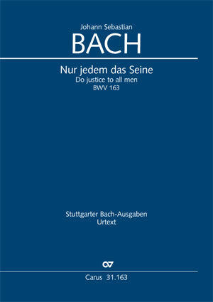 Nur jedem das Seine, BWV 163 [score]