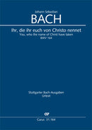 Ihr, die ihr euch von Christo nennet, BWV 164 (Score)