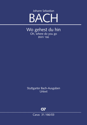Wo gehest du hin, BWV 166 [ヴォーカル・スコア]