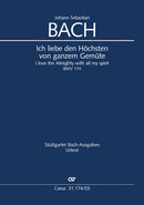 Ich liebe den Höchsten von ganzem Gemüte, BWV 174（ヴォーカル・スコア）