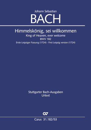 Himmelskönig, sei willkommen, BWV 182 (G major) [ヴォーカル・スコア]