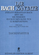 Sie werden euch in den Bann tun, BWV 183 [study score]