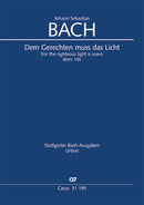 Dem Gerechten muss das Licht, BWV 195 (Score)