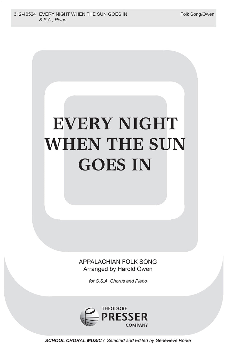 Every Night When The Sun Goes In