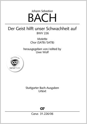 Der Geist hilft unser Schwachheit auf, BWV 226 [only German]