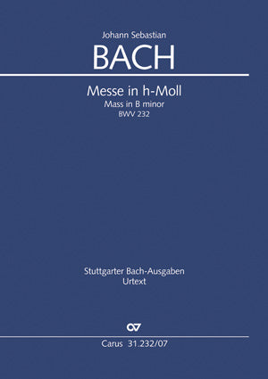 Messe in h-Moll = Mass in B minor, BWV 232 [study score]