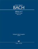 Missa in F, BWV 233 (Score)