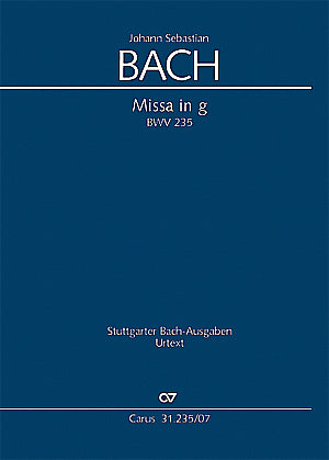 Missa in g, BWV 235 [study score]