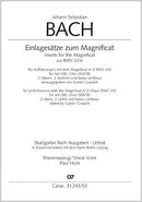 Einlagesätze zum Magnificat aus BWV 243a（ヴォーカル・スコア）