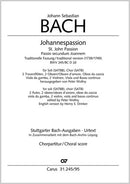 Johannes-Passion, Traditional version (1739/1749)（合唱楽譜）