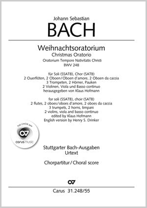 Weihnachtsoratorium BWV 248, Teile I-VI [合唱楽譜]