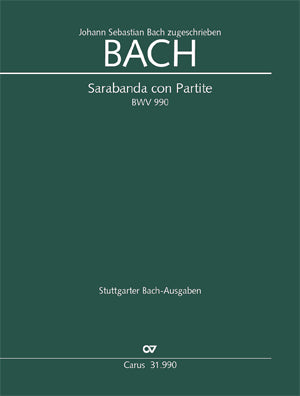Sarabanda con Partite, BWV 990 [score]