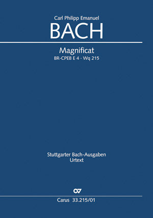 Magnificat, BR-CPEB E 4 (Wq 215) [score]