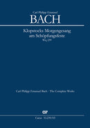 Klopstocks Morgengesang am Schöpfungsfeste, BR-CPEB G 1 (Wq 239)（ヴォーカル・スコア）