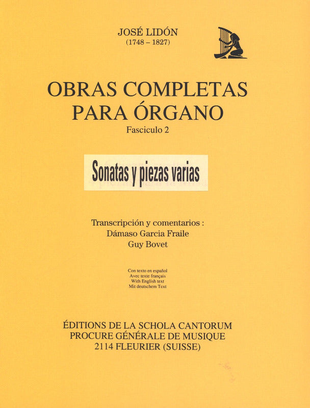 Obras completas para organo (transcr. Guy Bovet), 2