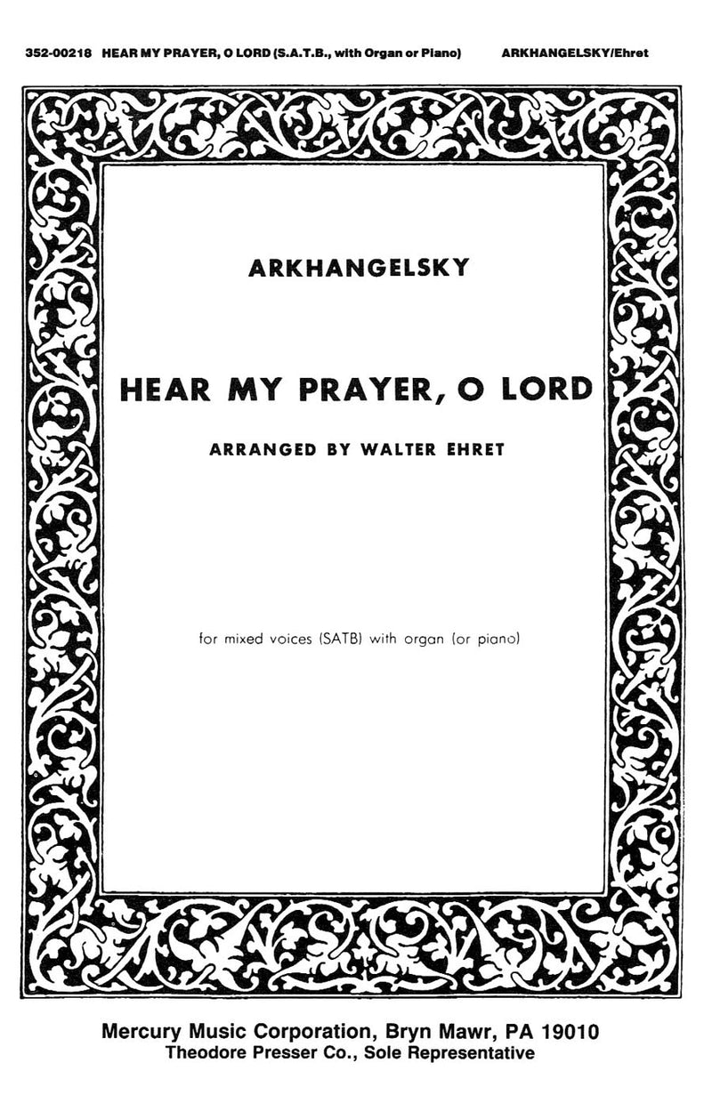 Hear My Prayer, O Lord