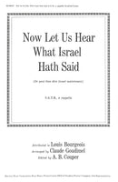 New Let Us Hear What Israel Hath Said
