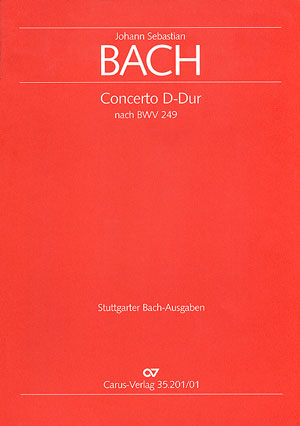 Concerto in D, BWV 249, 1 [score]
