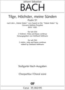 Tilge, Höchster, meine Sünden, BWV 1083（合唱楽譜）