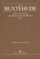 Alles, was ihr tut mit Worten oder mit Werken, BuxWV 4 (Score)