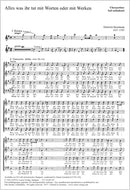 Alles, was ihr tut mit Worten oder mit Werken, BuxWV 4（合唱楽譜）