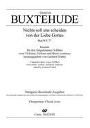 Nichts soll uns scheiden von der Liebe Gottes, BuxWV 77（合唱楽譜）