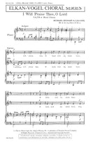 I Will Praise Thee, O Lord