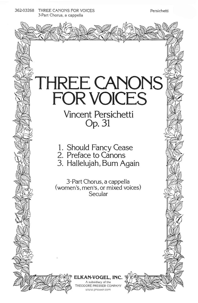 Three Canons for Voices