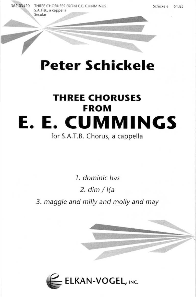 Three Choruses From E.E. Cummings