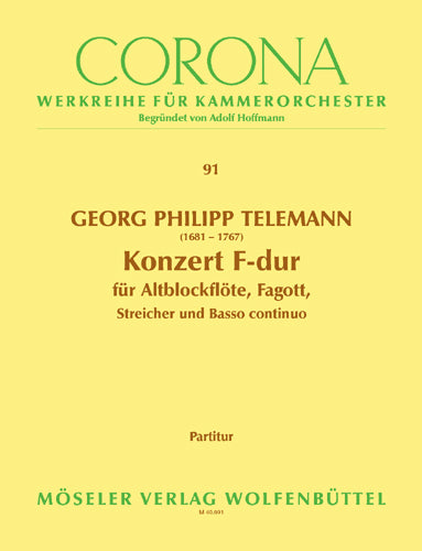 Konzert F-Dur TWV 52:F1 (score)