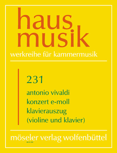 Konzert e-Moll P 109 (vocal/piano score)