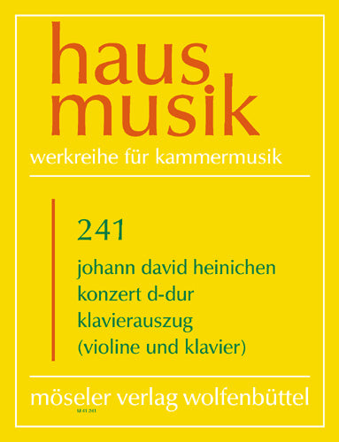 Konzert D-Dur (piano reduction with solo part)