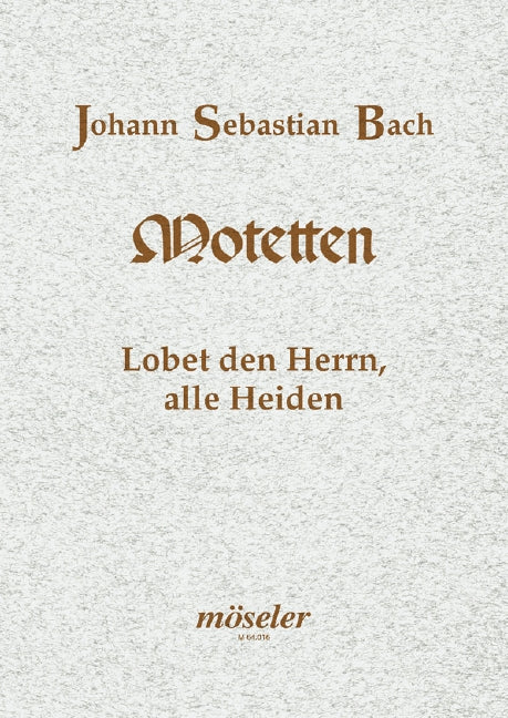 Lobet den Herrn, alle Heiden BWV 230 (score)